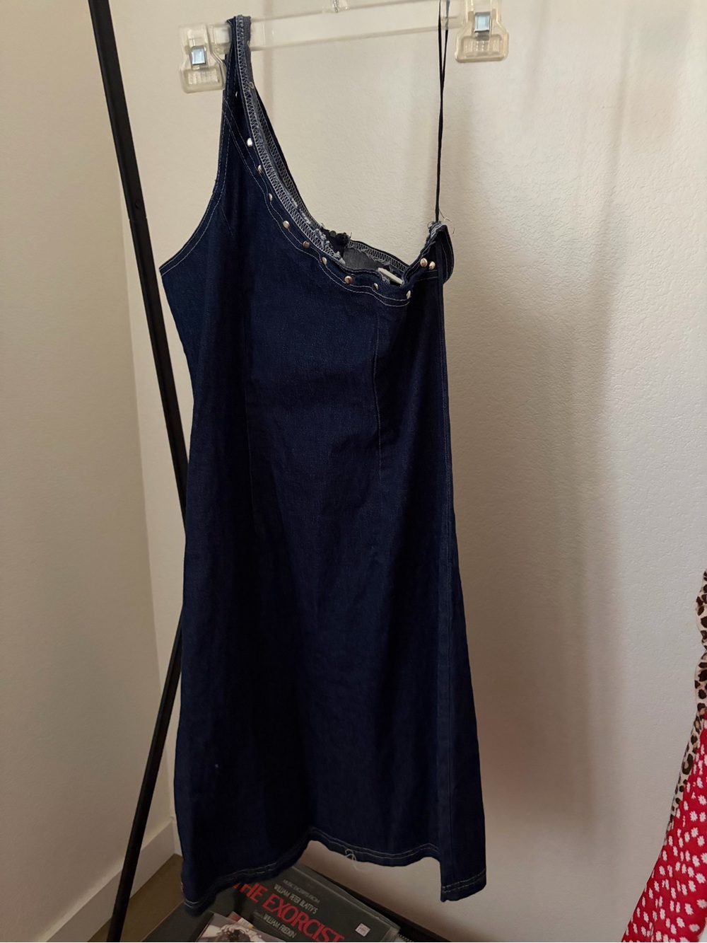 One Strap Denim Dress
